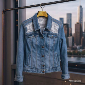 Luxe Denim Jasje met Kant